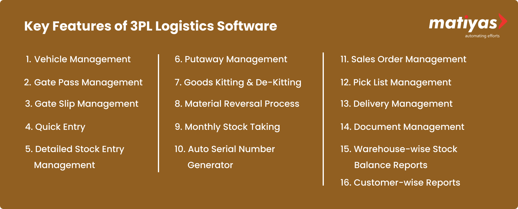 Key Features of 3PL Logistics Software