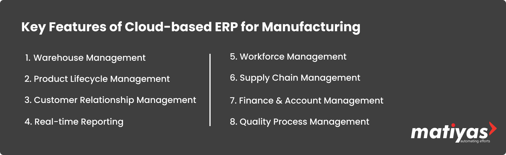 Key Features of Cloud-based ERP for Manufacturing